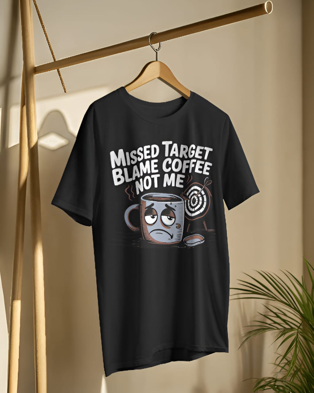 Coffee Target Black T-Shirt